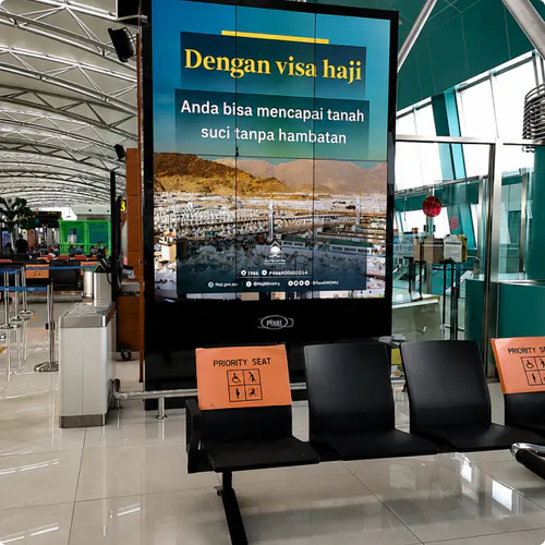 Saudi Tourism campaign at Soekarno-Hatta International Airport, Jakarta, Indonesia